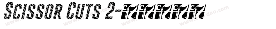 Scissor Cuts 2字体转换